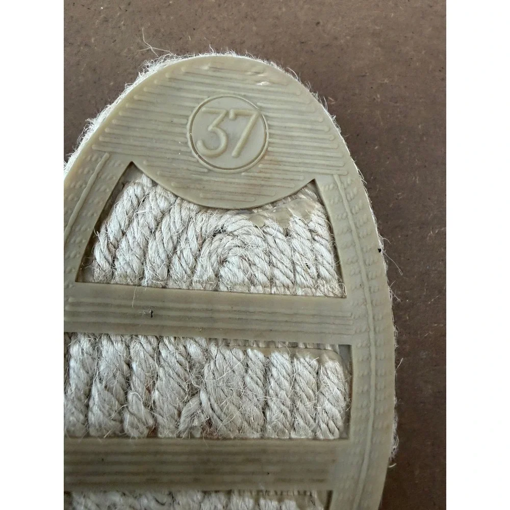 Diegos Handmade in Spain Olive‎ Green Canvas Espadrilles Jute Slip On Flats 37